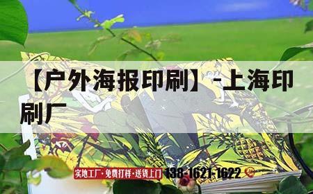 【戶外海報(bào)印刷】-上海印刷廠｜上海有名的印刷廠  第1張